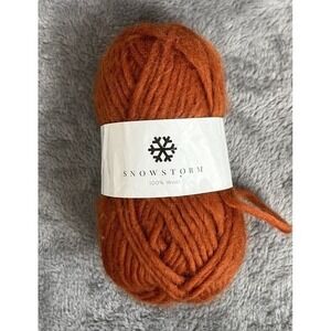 NEW Hobbii Snowstorm 100%‎ Wool Yarn #23 Amber
